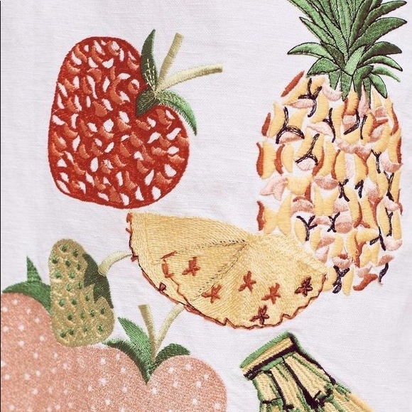 *SOLD*Holding Horses fruit salad linen tunic dress - Picture 3 of 8